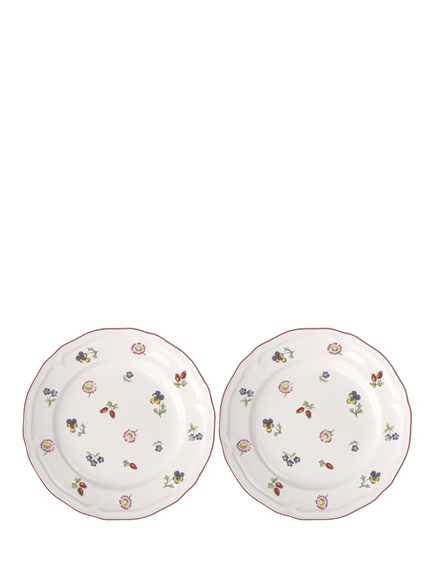 Villeroy & Boch Petite Fleur Porcelain Salad Plate, Set of 2, 22.5cm, Multi, Multi