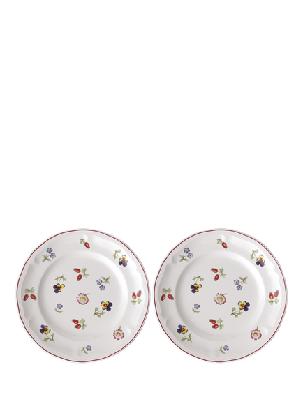 Villeroy & Boch Petite Fleur Porcelain Tea Plate, Set of 2, 22cm, Multi, Multi