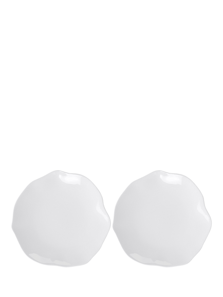 Villeroy & Boch Pura Bone Porcelain Dinner Plate, Set of 2, 29.5cm, White, White