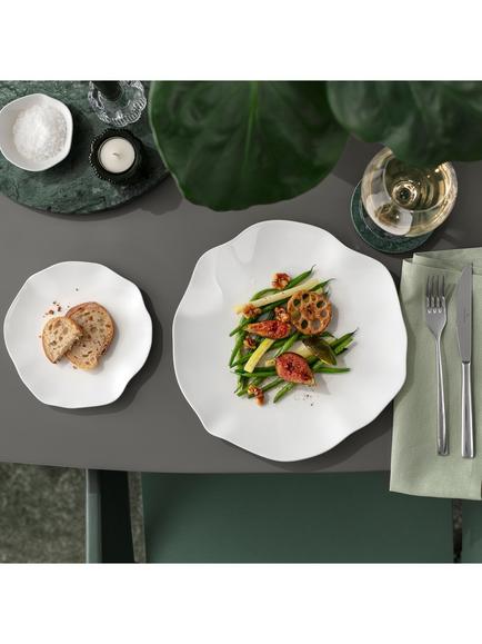 Villeroy & Boch Pura Bone Porcelain Dinner Plate, Set of 2, 29.5cm, White - view 2, White