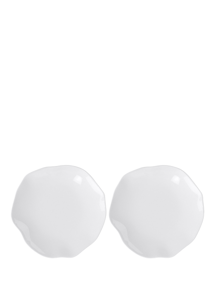 Villeroy & Boch Pura Bone Porcelain Salad Plate, Set of 2, 15.5cm, White, White