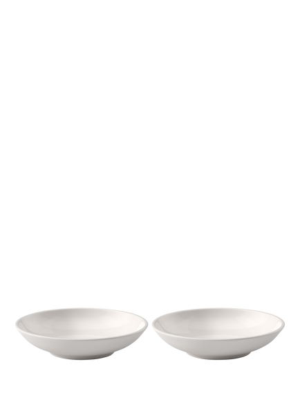Villeroy & Boch Artesano Porcelain Pasta Bowl, Set of 2, 23.5cm, White, White