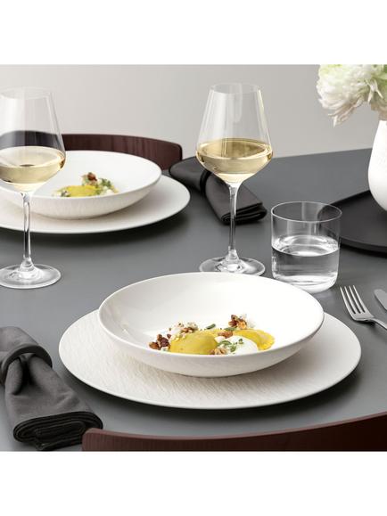 Villeroy & Boch Manufacture Ice Porcelain Salad Bowl, Set of 2, 24cm, White - view 2, White