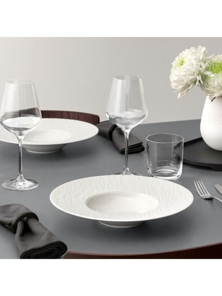 Villeroy & Boch Manufacture Ice Porcelain Pasta Bowl, Set of 2, 27cm, White - view 2, White