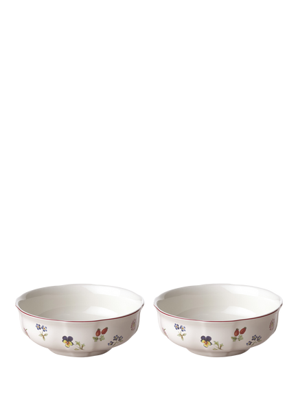 Villeroy & Boch Petite Fleur Porcelain Cereal Bowl, Set of 2, 15cm, Multi, Multi