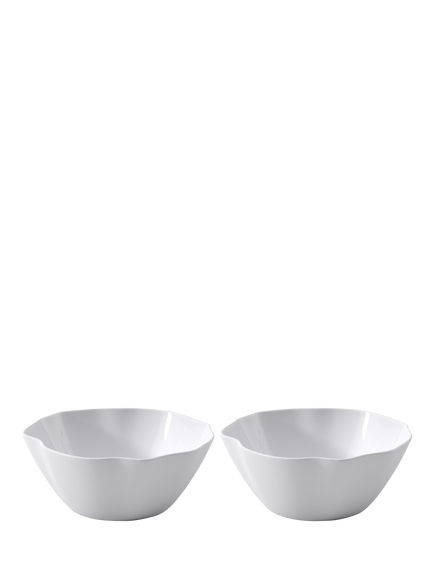 Villeroy & Boch Pura Bone Porcelain Cereal Bowl, Set of 2, 23cm, White, White