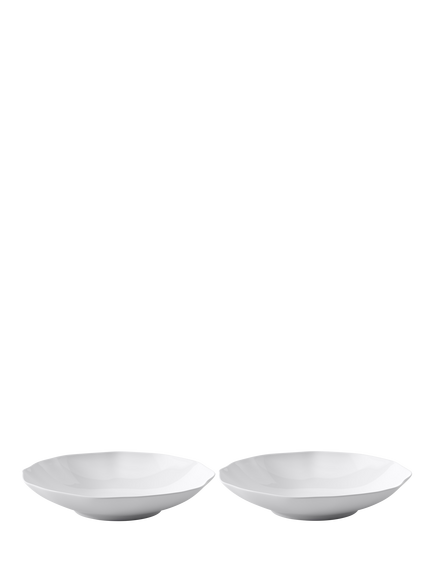 Villeroy & Boch Pura Bone Porcelain Pasta Bowl, Set of 2, 27cm, White, White