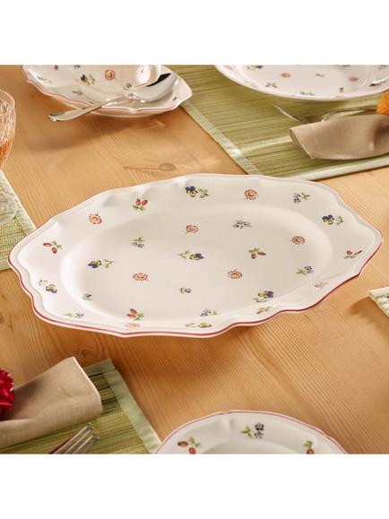 Villeroy & Boch Petite Fleur Porcelain Large Oval Platter, 42.5cm, Multi - view 2, Multi