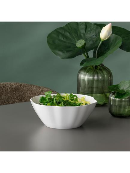 Villeroy & Boch Pura Bone Porcelain Salad Bowl, 27cm, White - view 2, White