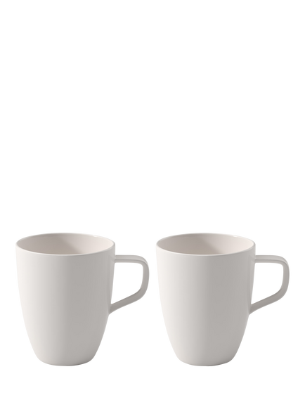 Villeroy & Boch Artesano Porcelain Mug, Set of 2, 290ml, White, White