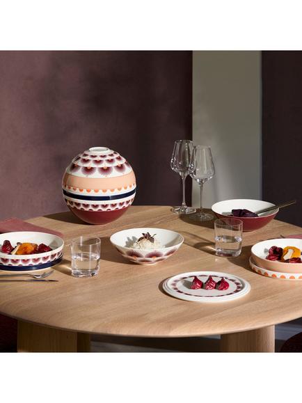 Villeroy & Boch La Boule Kyoto Stacking Porcelain Dinnerware Set, 7 Piece, Multi - view 2, White