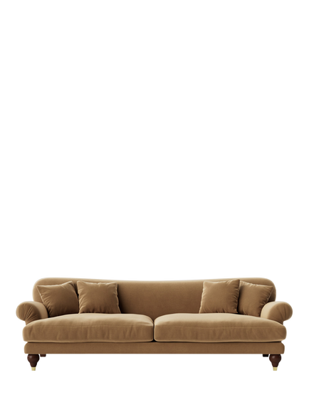 Swoon OUTLET Willows Large 3 Seater Sofa, Easy Velvet Biscuit, Easy Velv Biscuit