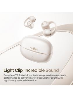 Shokz OpenDots 2 Bluetooth True Wireless Open-Ear Headphones - view 2, White