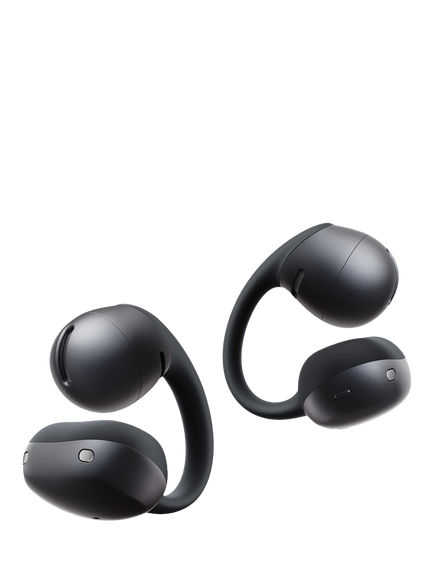Shokz OpenDots Air Bluetooth True Wireless Open-Ear Headphones, Black, Black