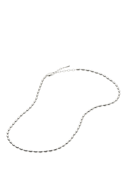 Missoma Molten Olive Chain Necklace - view 2, Silver