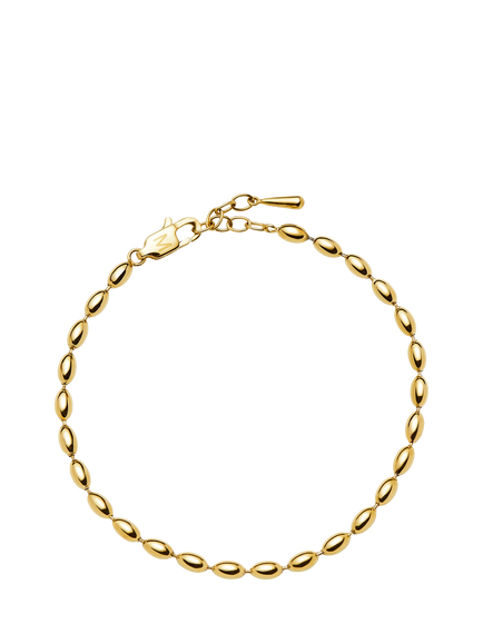 Missoma Molten Olive Chain Bracelet, Gold, Gold