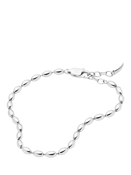 Missoma Molten Olive Chain Bracelet, Silver - view 2, Silver