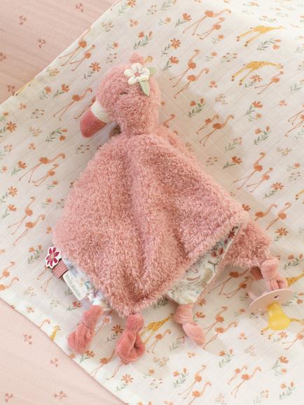 Little Dutch Flamingo Cuddle Cloth - view 2, Multi