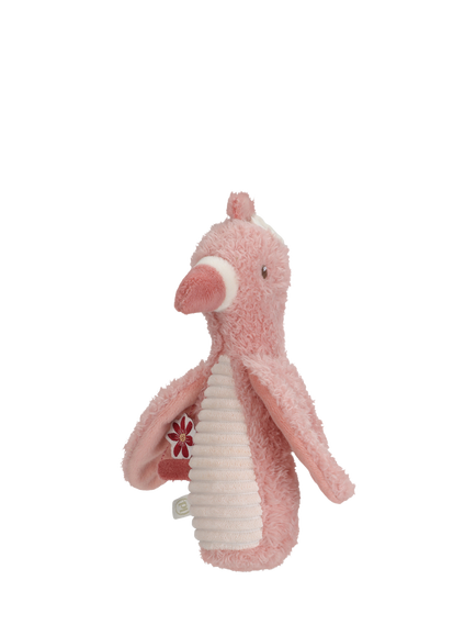 Little Dutch Flamingo Soft Rattle, Multi