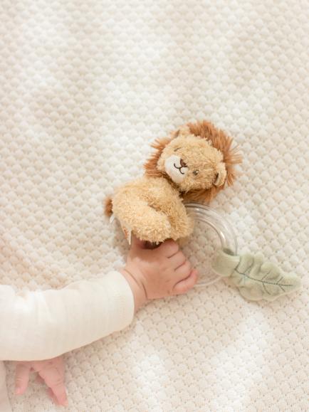 Little Dutch Safari Friends Lion Ring Rattle - view 2, Multi
