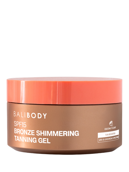 Bali Body Bronze Shimmering Tanning Gel SPF 15, 150ml, Clear