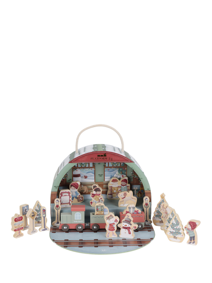 Little Dutch Chstimas Train Station Advent Calendar, Multi
