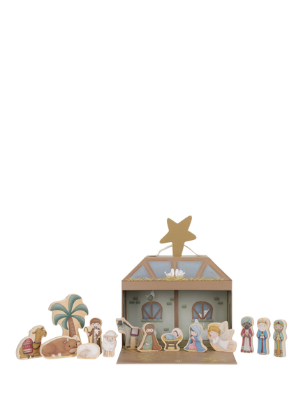 Little Dutch Wooden Nativity Play Box, Multi