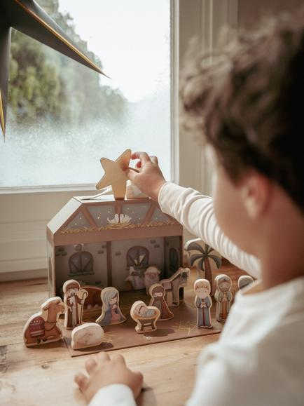 Little Dutch Wooden Nativity Play Box - view 2, Multi