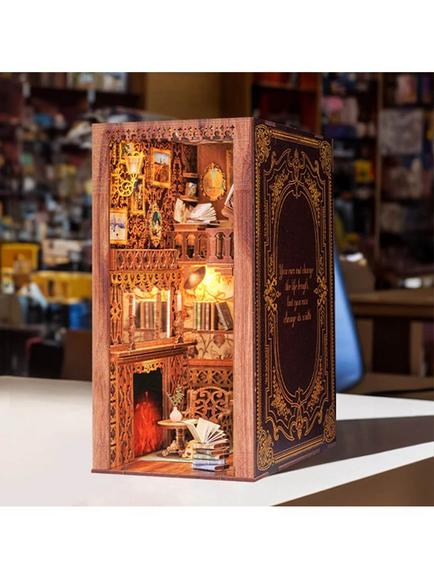 Figured'Art The Eternal Book Store Wooden Book Nook Craft Kit - view 2, Multi