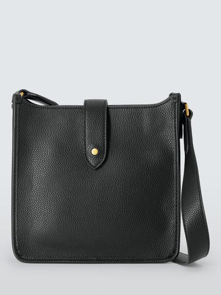 John Lewis Elevated Crossbody Bag, Black, Black