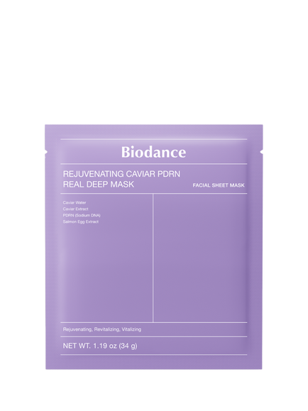 Biodance Rejuvenating Caviar PDRN Real Deep Facial Sheet Mask, x 4, Clear