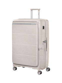 Samsonite Paralux 81cm Expandable 4-Wheel Suitcase, 126/139L, Stone Grey
