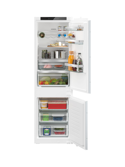 Siemens OUTLET iQ300 KI86NVSE0G Integrated 60/40 Fridge Freezer, Like New, Black, Black