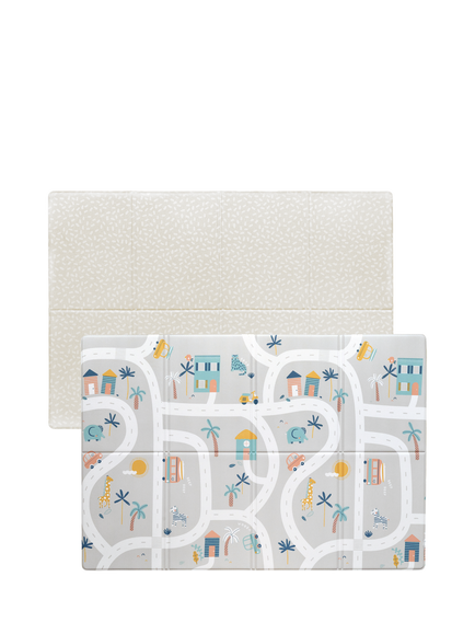 FOLDiMATS Tropic Trails Lumi Reversible Playmat, Blue Neutral