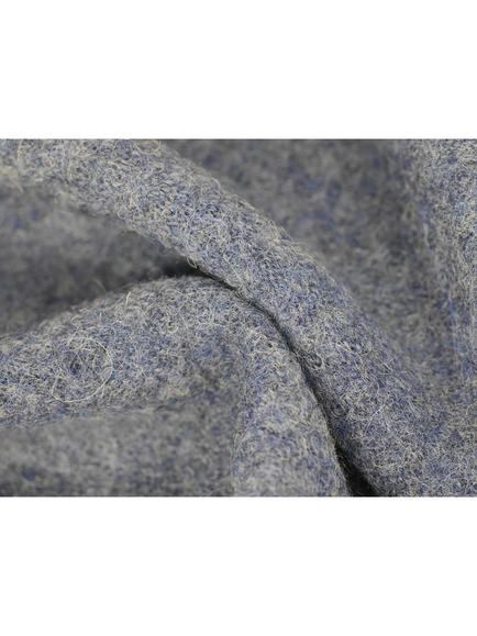 Montreux Fabrics Boiled Wool Plain Fabric, Blue - view 2, Blue