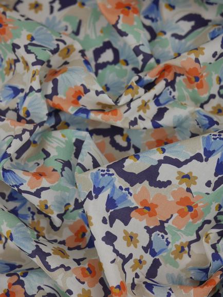 Montreux Fabrics Pure Cotton Mixed Floral Fabric, Multi, Floral