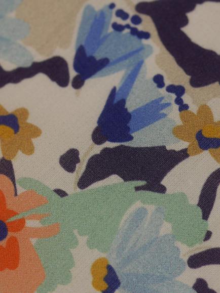 Montreux Fabrics Pure Cotton Mixed Floral Fabric, Multi - view 2, Floral