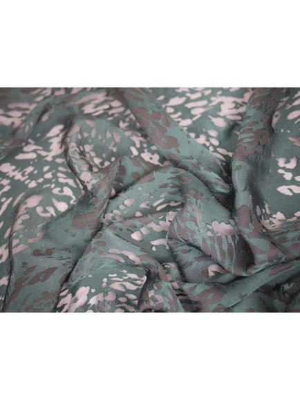 Montreux Fabrics Abstract Textured Voile Fabric, Teal - view 2, Teal
