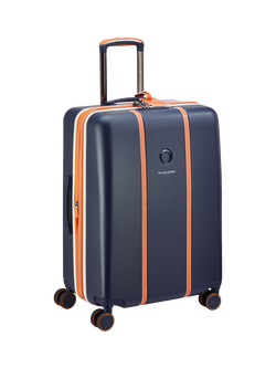 DELSEY Paris x Roland-Garros Cadence 66cm Expandable 4-Wheel Suitcase, 70L, Navy Blue - view 2, Navy Blue
