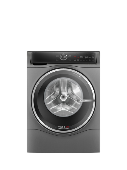Bosch OUTLET Series 8 WNC254ARGB i-DOS Freestanding Washer Dryer, 10.5/6kg Load, 1400rpm Spin, Like New, Graphite, Graphite