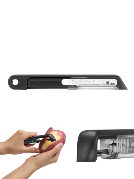 Dreamfarm Sharple Self Sharpening Safety Peeler, Black - view 2, Black