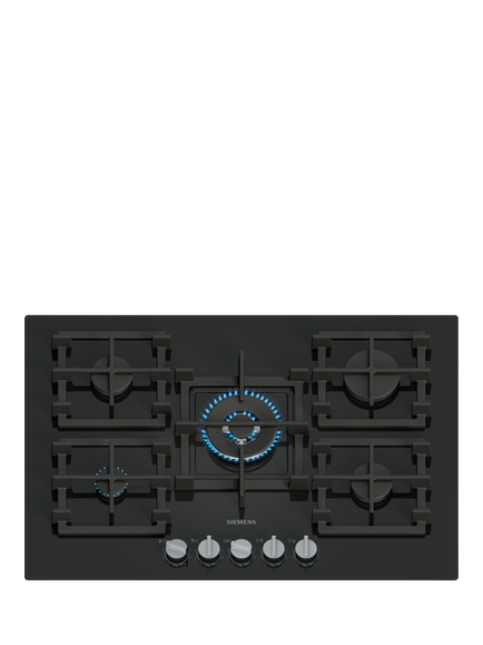 Siemens OUTLET iQ500 EP7A6QI40 75cm Gas Hob, Like New, Black Tempered Glass, Black Tempered Glass