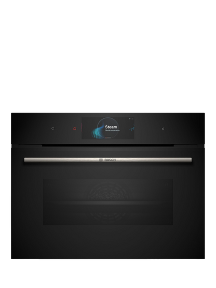 Bosch OUTLET Series 8 CSG7584B1 Built In Compact Oven with Steam Function, Black, Black