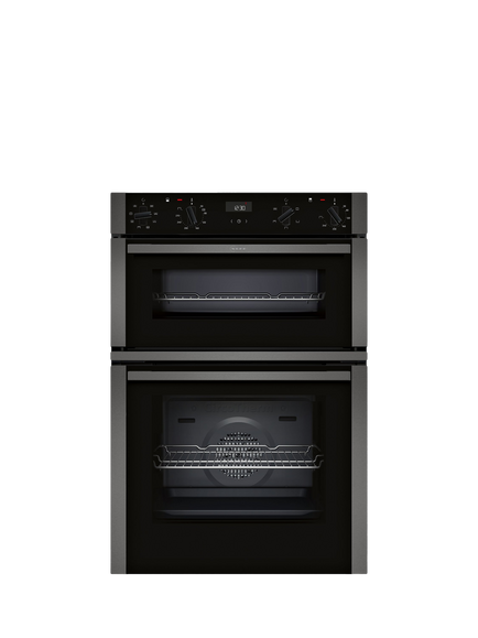 Neff OUTLET N50 U1ACE2HG0B Built In Electric Double Oven, Graphite Grey, Graphite Grey