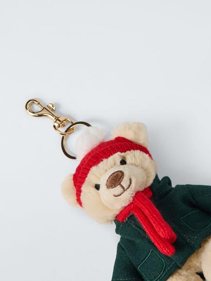 John Lewis Winter Coat Lewis Bear Bag Charm - view 2, Brown
