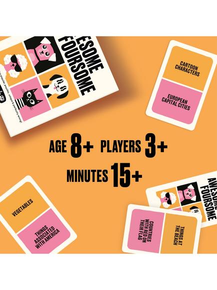 Gamely Awesome Foursome Card Game - view 2, Multi Multi