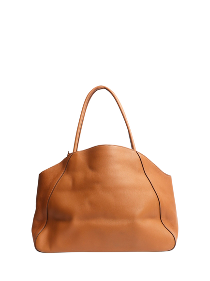 Pre-loved Prada Leather Shoulder Bag, Brown - view 2, Brown