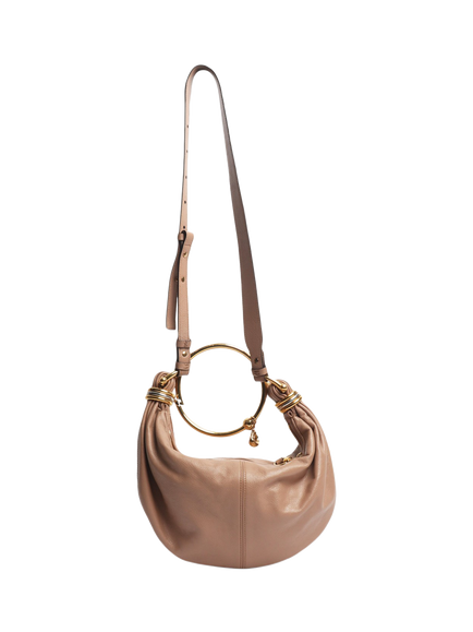 Pre-loved Chloe Bracelet Leather Handbag, Neutral - view 2, Neutral