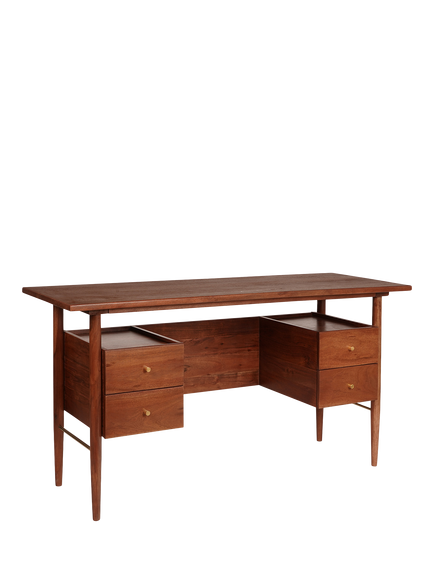 Swoon Hewinson Desk, Brown, Brown Mango Wood