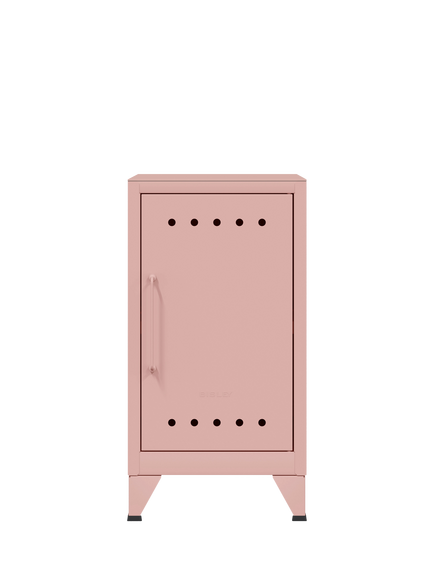 Bisley Fern Mini Right Hand Side Table/Locker, Palest Pink, Palest Pink
